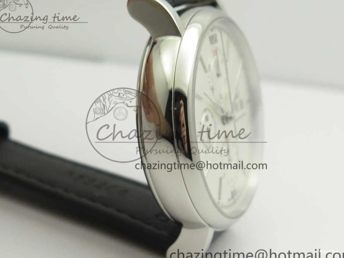 MIROTIME 0123 Portofino IW391001 SS ZK 1:1 Best Edition White Dial Silver Markers on Black Leather Strap A RelaxedFit 7139